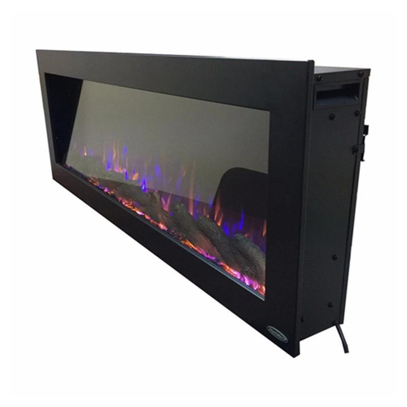 Touchstone Sideline Outdoor 50-Inch Recessed / Wall Mounted Electric Fireplace, No Heat (#80017)