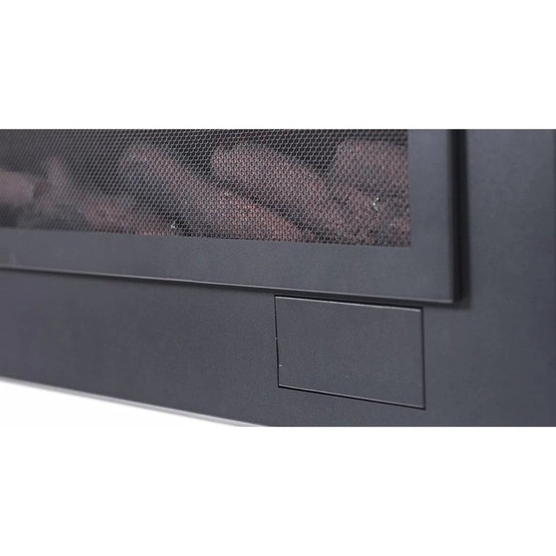 Touchstone Sideline Steel Recessed Electric Fireplace with Mesh Screen